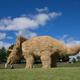 Illustration for article titled Straw Dinosaurs Appear in Japanese Fields, Try To Eat Humans